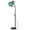 vidaXL Lampadaire 25 W bleu d&eacute;lav&eacute; 30x30x100-150 cm E27