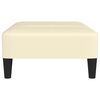 vidaXL Repose-pied Cr&egrave;me 78x56x32 cm Similicuir