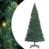 vidaXL Arbre de No&euml;l artificiel pr&eacute;-&eacute;clair&eacute; avec ensemble de boules