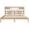 vidaXL Lit bibliothèque sans matelas 180x200 cm bois massif de pin