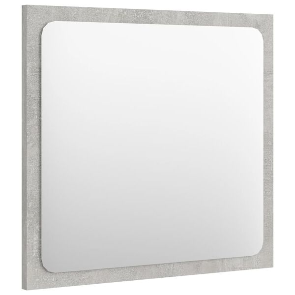 vidaXL Miroir de salle de bain Gris b&eacute;ton 40x1,5x37 cm Agglom&eacute;r&eacute;