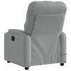 vidaXL Fauteuil de massage inclinable &eacute;lectrique gris clair tissu