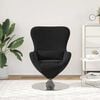 vidaXL Fauteuil œuf Noir 63 x 73 x 90 cm Velours