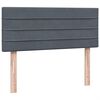 vidaXL Sommier &agrave; lattes de lit et matelas gris fonc&eacute; 120x210cm velours