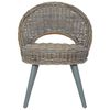 vidaXL Chaise de canap&eacute; rotin kubu gris