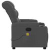vidaXL Fauteuil de massage inclinable Gris fonc&eacute; Tissu