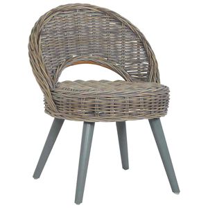 vidaXL Chaise de canap&eacute; rotin kubu gris