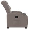 vidaXL Fauteuil inclinable Taupe Tissu