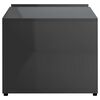 vidaXL Table basse Gris brillant 90x45x35 cm Bois d&rsquo;ing&eacute;nierie