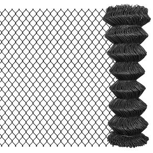 vidaXL Cl&ocirc;ture &agrave; mailles Acier 15 x 1,25 m Gris