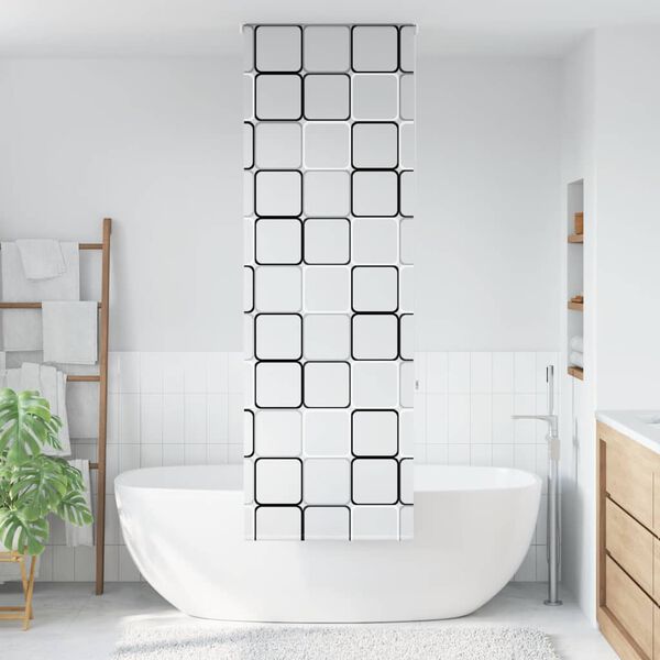 vidaXL Store enrouleur de douche 80x240 cm largeur du tissu 76 cm