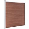 vidaXL Clôture de jardin WPC 526x186 cm Marron