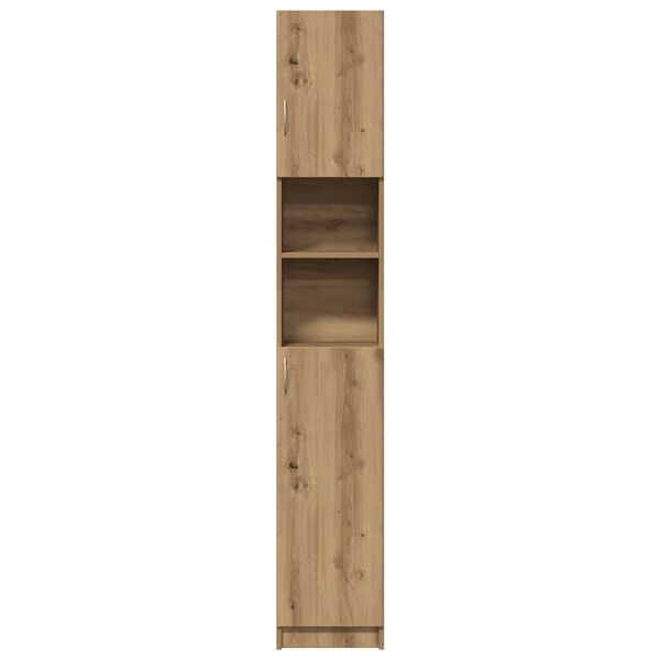 vidaXL Meuble de salle de bain Ch&ecirc;ne artisanal 32x25,5x190 cm Bois d'ing&eacute;nierie