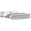 vidaXL Cadre de lit sans matelas sonoma gris 180x200 cm