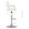 vidaXL Tabouret de bar Cr&egrave;me Similicuir