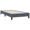 vidaXL Sommier &agrave; lattes de lit et matelas et LED gris fonc&eacute; 90x210 cm velours