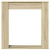 VidaXL Cadre de cheminée chêne sonoma 100x20x100 cm bois d'ingénierie