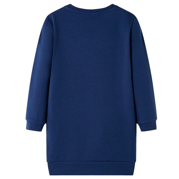 Robe sweatshirt pour enfants bleu marine 116
