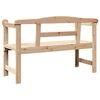 vidaXL Banc ext&eacute;rieur Naturel 119 x 44 x 76 cm Bois de pin massif