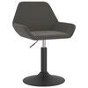 vidaXL Tabouret de bar Gris fonc&eacute; Velours