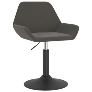 vidaXL Tabouret de bar Gris fonc&eacute; Velours