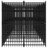 vidaXL Chenil d'ext&eacute;rieur pour chiens Acier 18,43 m&sup2;