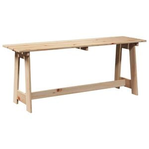 vidaXL Banc extérieur Marron 119 x 35 x 47 cm Bois de pin massif