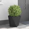 vidaXL Jardini&egrave;re 2 pcs Noir 50 x 50 x 50 cm Acier