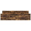 vidaXL Cadre de lit sans matelas ch&ecirc;ne fum&eacute; 200x200 cm