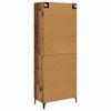 vidaXL Haut Armoire Bois Ancien 69,5 x 34 x 180 cm Bois d'ing&eacute;nierie