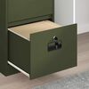 vidaXL Cabinet de Dossier avec tiroir Vert olive 45,5 x 42 x 106,5 cm