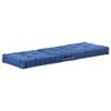 vidaXL Coussin de plancher de palette Coton 120x40x7 cm Bleu clair