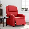 vidaXL Fauteuil inclinable &eacute;lectrique Rouge Similicuir