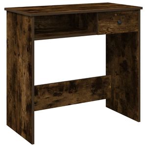 vidaXL Bureau ch&ecirc;ne fum&eacute; 80x40x75 cm bois d'ing&eacute;nierie