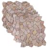 vidaXL Carreaux Mosa&iuml;ques Rouge 30 x 30 cm Marbre