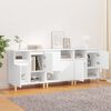 vidaXL Buffets 3 pcs blanc 60x35x70 cm bois d'ing&eacute;nierie