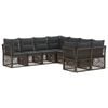 vidaXL Ensemble de canap&eacute; de jardin 8 pc 8-Nombre de places Gris
