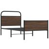 vidaXL Cadre de lit sans matelas 90x190cm ch&ecirc;ne marron bois ing&eacute;nierie