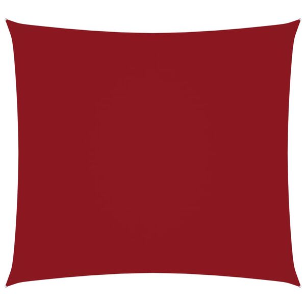 vidaXL Voile de parasol tissu oxford carré 3,6x3,6 m rouge