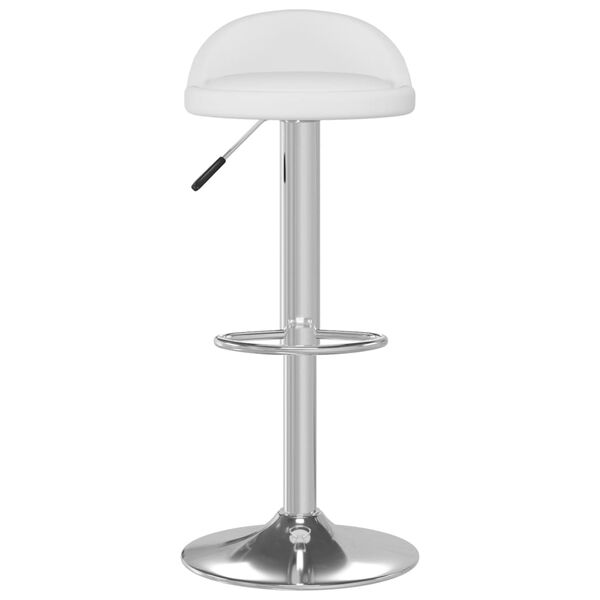 vidaXL Tabourets de bar lot de 2 blanc similicuir
