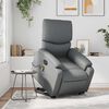vidaXL Fauteuil inclinable de massage &eacute;lectrique gris similicuir
