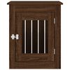 vidaXL Meuble de cage pour chiens ch&ecirc;ne marron 55x75x65 cm