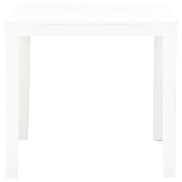 vidaXL Table de jardin Blanc 78x78x72 cm Plastique