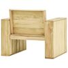 vidaXL Salon de jardin 4 pcs Bois de pin imprégné