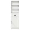 vidaXL Haut Armoire Blanc 40 x 40,5 x 135 cm Bois d'ingénierie
