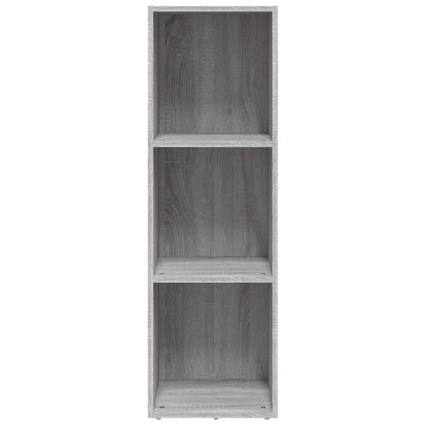 vidaXL Biblioth&egrave;que/Meuble TV sonoma gris 36x30x114 cm bois ing&eacute;nierie