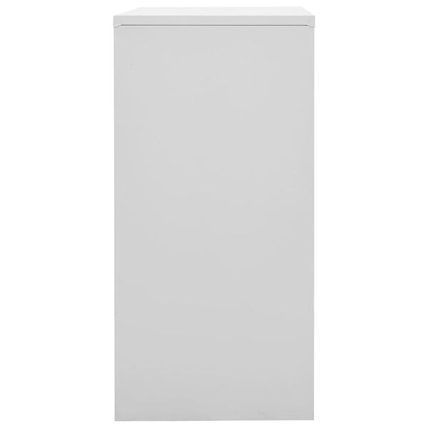 vidaXL Armoire à casiers Gris clair et bleu 90x45x92,5 cm Acier