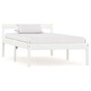 vidaXL Cadre de lit sans matelas blanc bois de pin massif 100x200 cm