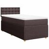 vidaXL Sommier &agrave; lattes de lit avec matelas Marron fonc&eacute; 90x190 cm