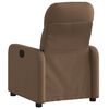 vidaXL Fauteuil inclinable Marron Tissu